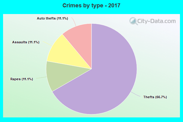 Crimes by type - 2017