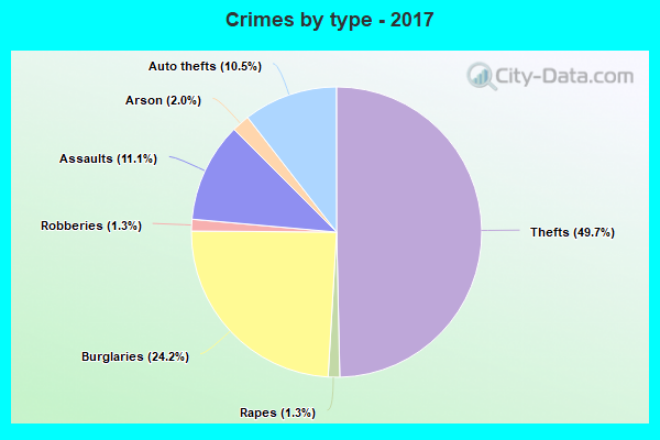 Crimes by type - 2017