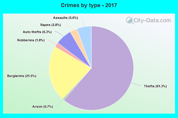 Crimes by type - 2017