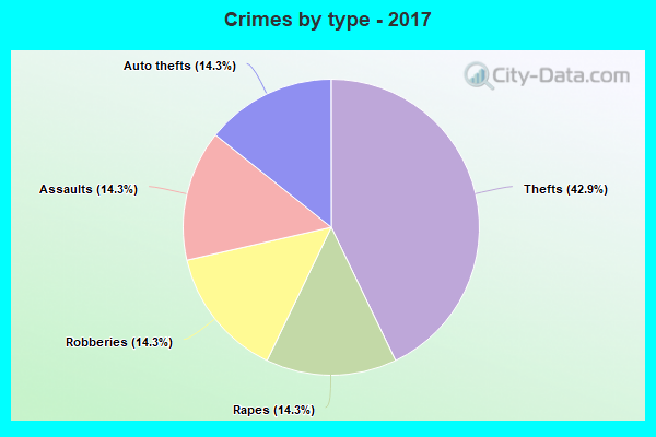 Crimes by type - 2017