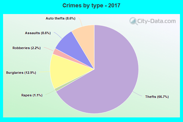 Crimes by type - 2017