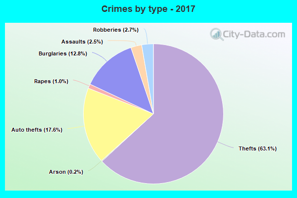 Crimes by type - 2017