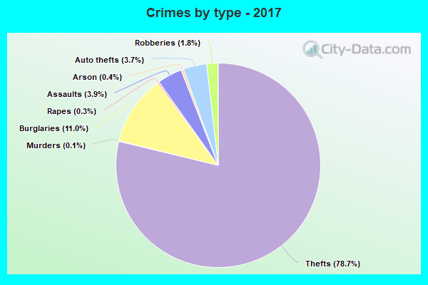 Crimes by type - 2017