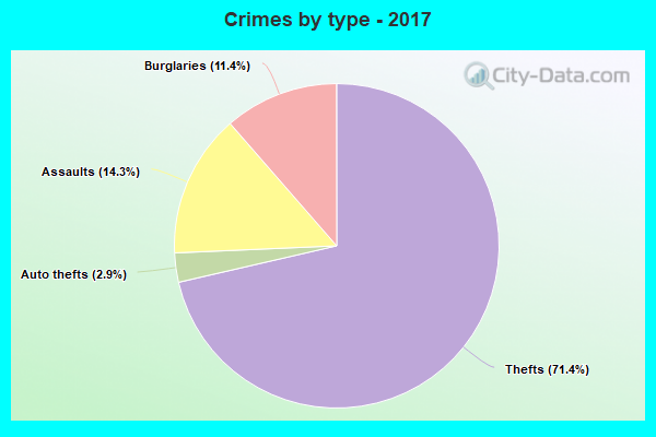 Crimes by type - 2017