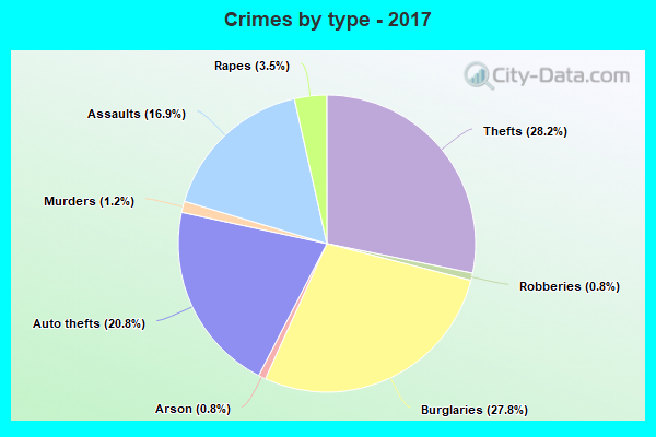 Crimes by type - 2017