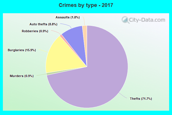 Crimes by type - 2017