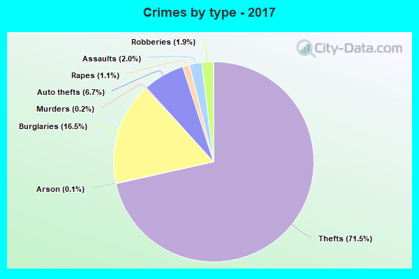 Crimes by type - 2017