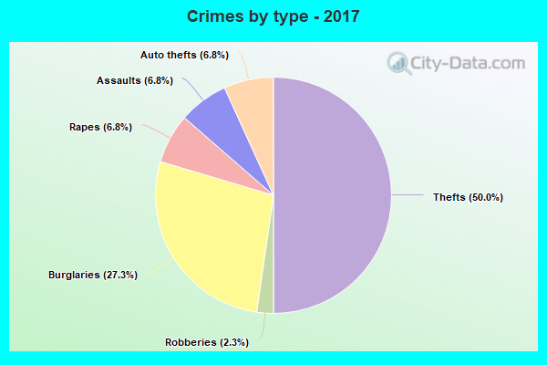 Crimes by type - 2017