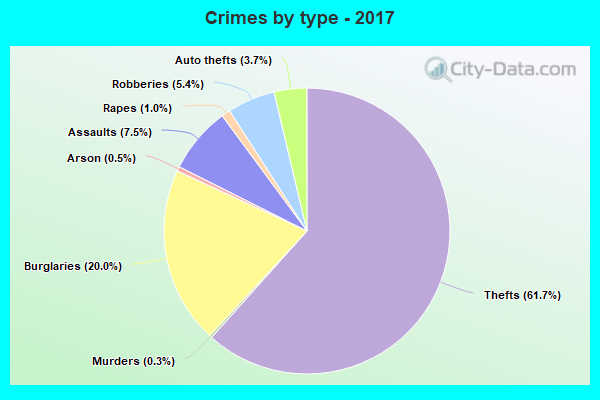 Crimes by type - 2017