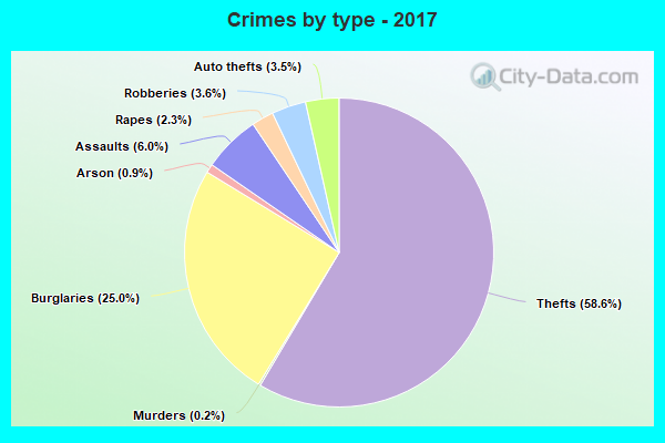 Crimes by type - 2017