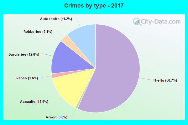 Crimes by type - 2017