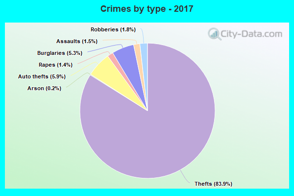 Crimes by type - 2017