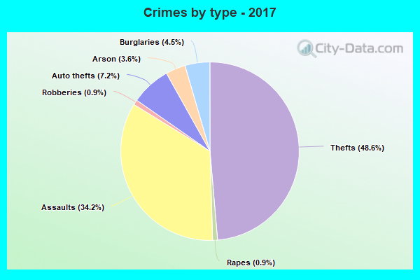 Crimes by type - 2017