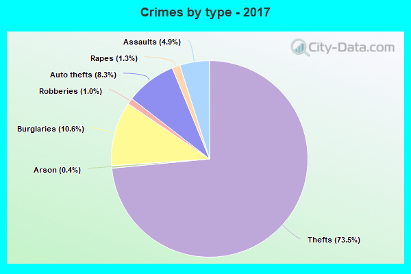 Crimes by type - 2017