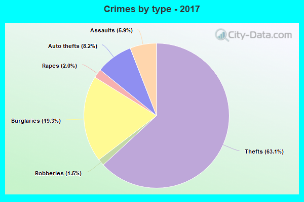 Crimes by type - 2017