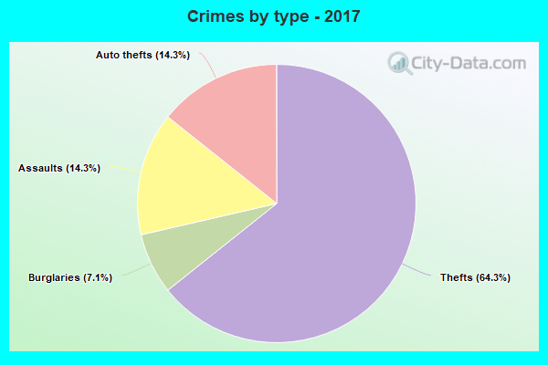 Crimes by type - 2017