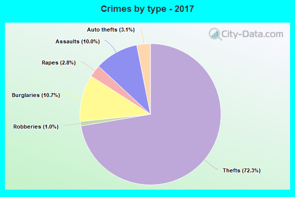 Crimes by type - 2017