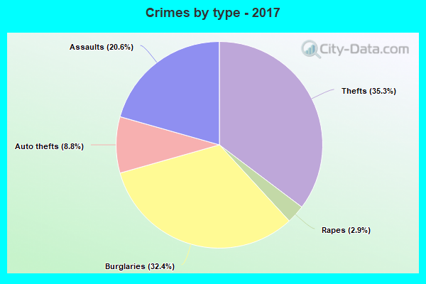 Crimes by type - 2017