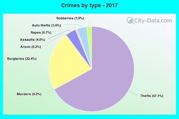 Crimes by type - 2017