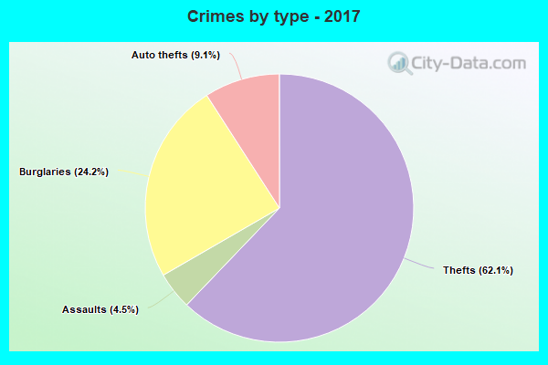 Crimes by type - 2017