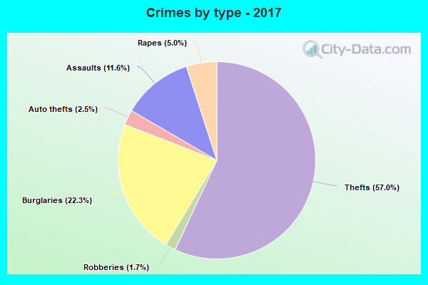 Crimes by type - 2017