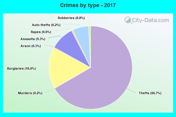 Crimes by type - 2017