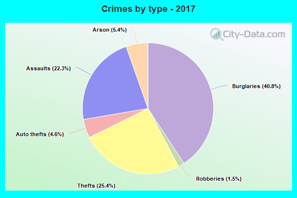 Crimes by type - 2017