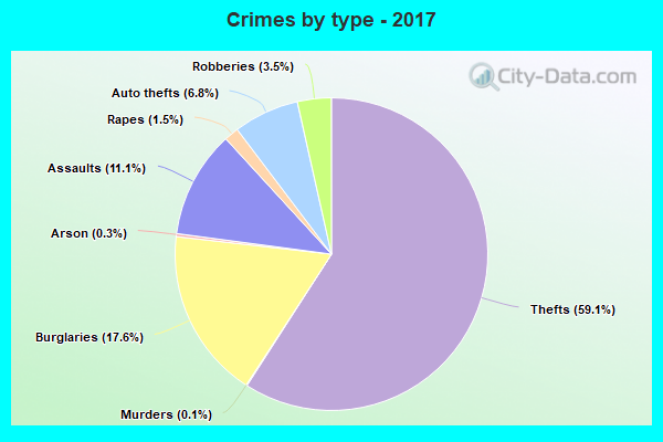 Crimes by type - 2017