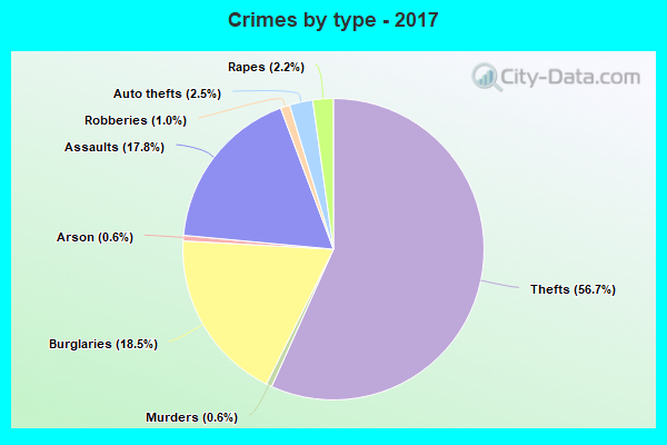 Crimes by type - 2017