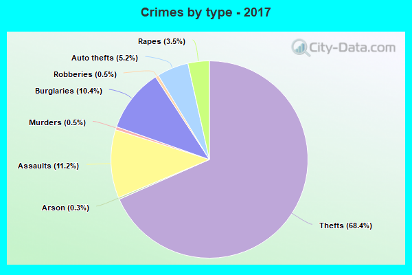 Crimes by type - 2017