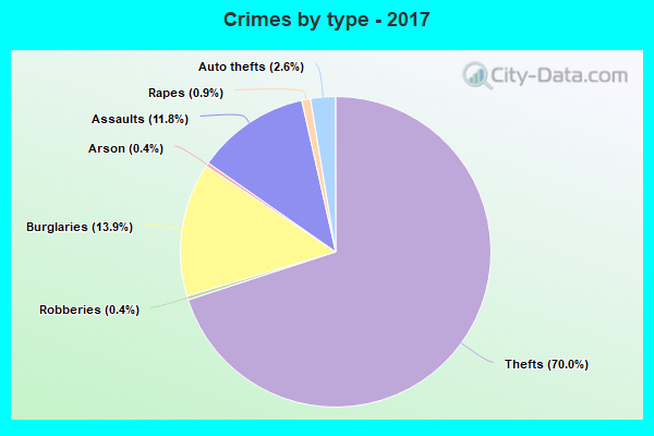 Crimes by type - 2017