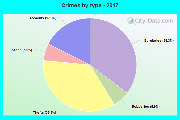 Crimes by type - 2017