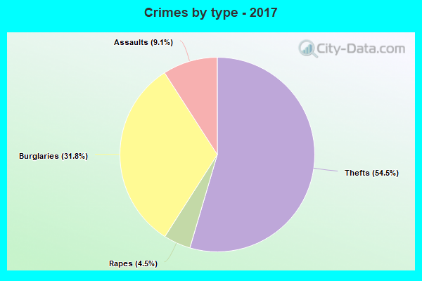 Crimes by type - 2017