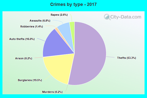 Crimes by type - 2017