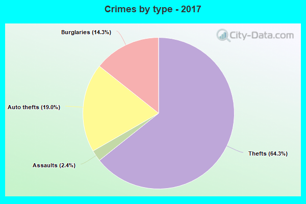 Crimes by type - 2017