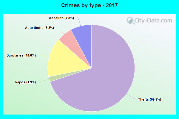 Crimes by type - 2017