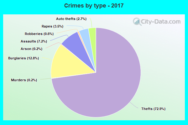 Crimes by type - 2017