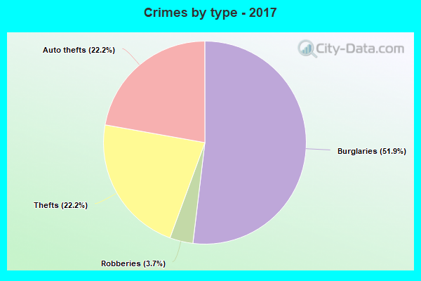 Crimes by type - 2017