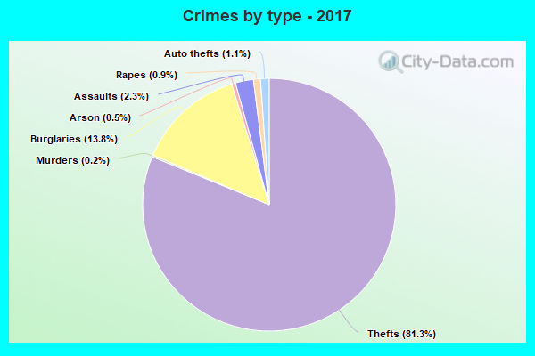 Crimes by type - 2017