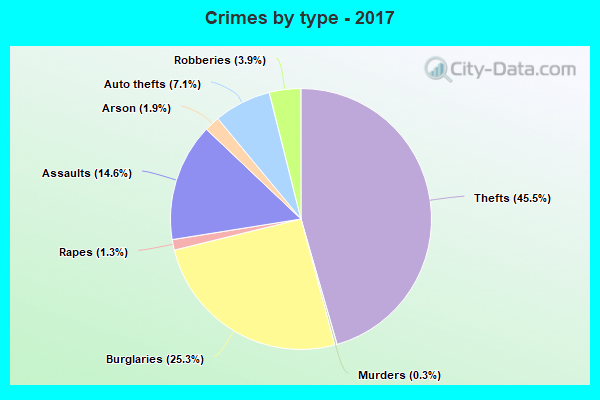 Crimes by type - 2017