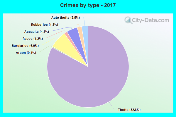 Crimes by type - 2017