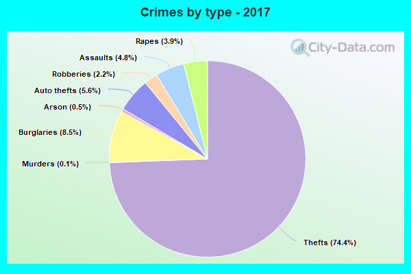 Crimes by type - 2017