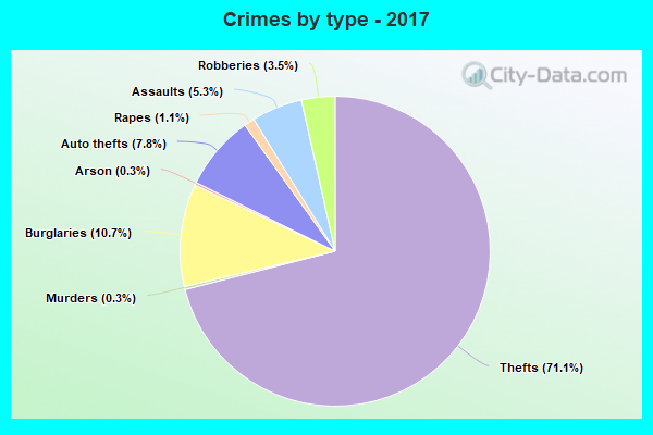 Crimes by type - 2017