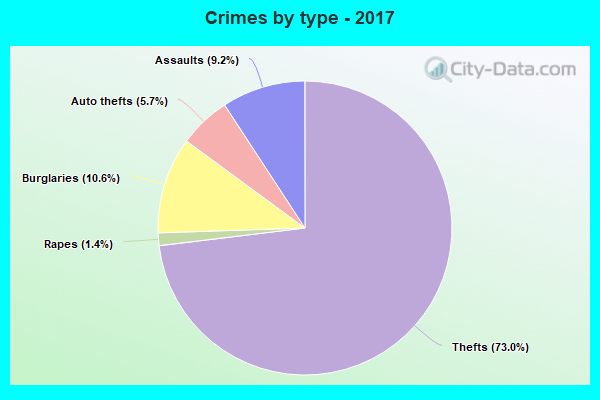 Crimes by type - 2017