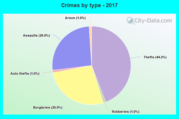 Crimes by type - 2017