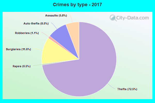 Crimes by type - 2017