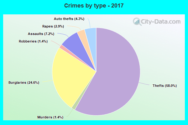 Crimes by type - 2017