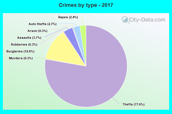 Crimes by type - 2017