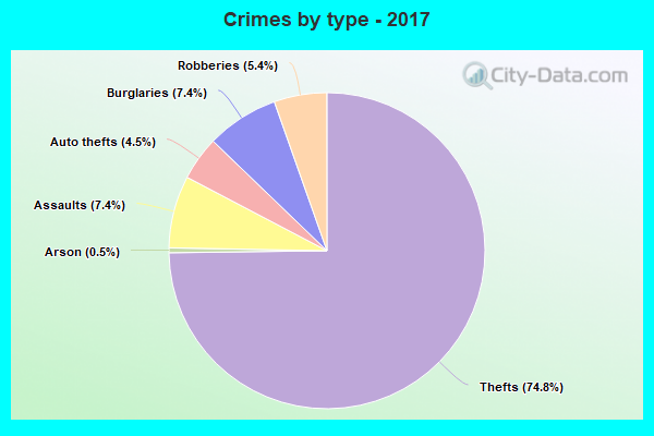 Crimes by type - 2017