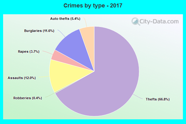 Crimes by type - 2017